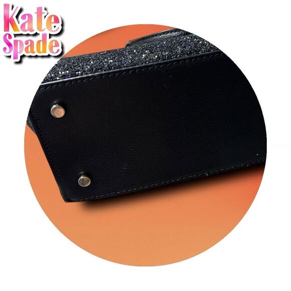 Preowned EUC Kate Spade Laurel Way Glitter Mini Reiley Satchel – Black - Picture 9 of 13